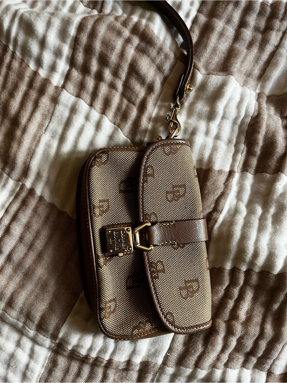 Dooney & Burke wristlet clutch
